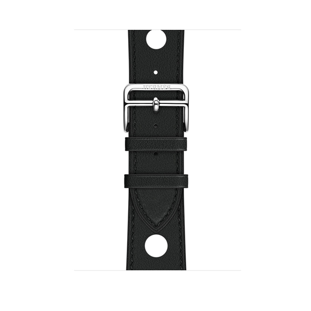 واچ سری3 هرمس 42mm مدل Leather Single Tour مشکی