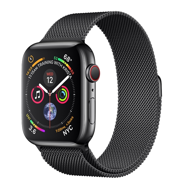 اپل واچ 4 میلانز لوپ مشکی 44mm
