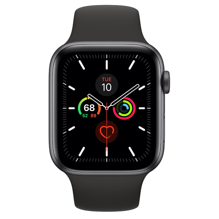 اپل واچ 5 آلومینیومی مشکی اسپورت بند 44mm